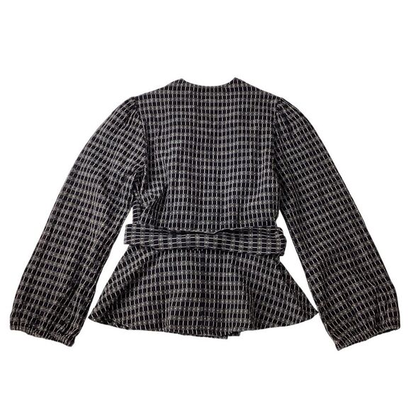 ACE & JIG x Barneys Size M Brooke Jacket Opera Textile Open Front Kimono Plaid - Picture 11 of 16